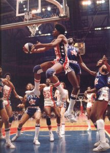 Julius Erving in the 1974 ABA Finals