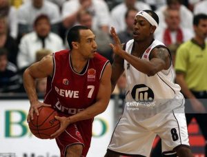 Demond Greene in action with the jersey