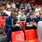 Watching the game in the row over Arturas Karnisovas and the USA scouting team