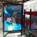 Event advertising in the bus stops