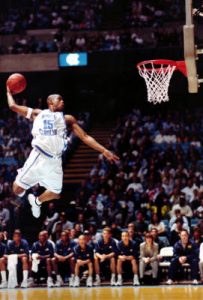 Vince Carter in action with the jersey