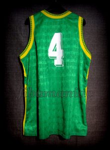 1997/1998 EBA North Conference Champions Básquet Coruña Gustavo Díaz Jersey Back - MW