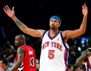 Jalen Rose playing for the Knicks