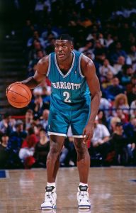 Larry Johnson in action with the jersey