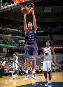 Dejan Musli in a preseason game against the Memphis Grizzlies