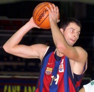 Karnisovas in action with the jersey