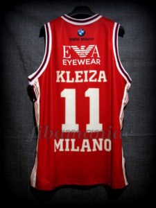 2014/2015 LEGA Semifinals Olimpia Milan Linas Kleiza Jersey - Back