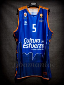 2014/2015 Euroleague Valencia Basket Pau Ribas Jersey Front - Signed