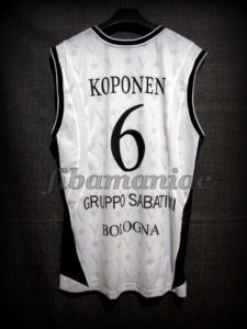 2010/2011 LEGA QF Virtus Bologna Petteri Koponen Finnish Player of the Year Jersey - Back
