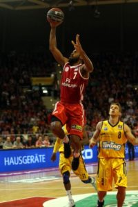Thomas in action with the jersey