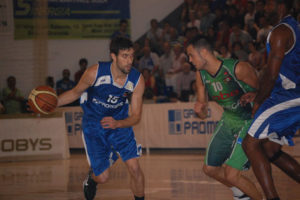 Asier in action with the jersey