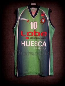 2010 LEB Plata Cup & League Champions CB Peñas Huesca Asier Zengotitabengoa Jersey Front - MW