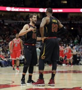 At the end of his career Calderón joined the Lebron's Cavs. With Calderón as starter the Cavs got 13 straight wins at home in a troubled regular season