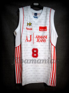2010 NBA Europe Tour Special Edition Olimpia Milan Danilo Gallinari Jersey Front – Signed