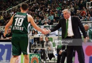 Sarunas in action with a similar jersey