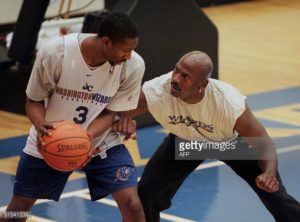 Michael training with a similar jersey