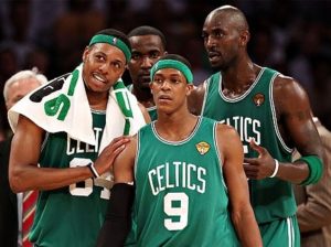 Rajon Rondo during a 2010 NBA Finals game