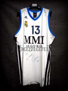 2013 ACB Champions Real Madrid Sergio Rodríguez Jersey Front - Signed