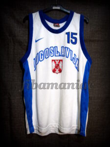 1997 Eurobasket Champions Yugoslavia Milenko Topic Jersey - Front