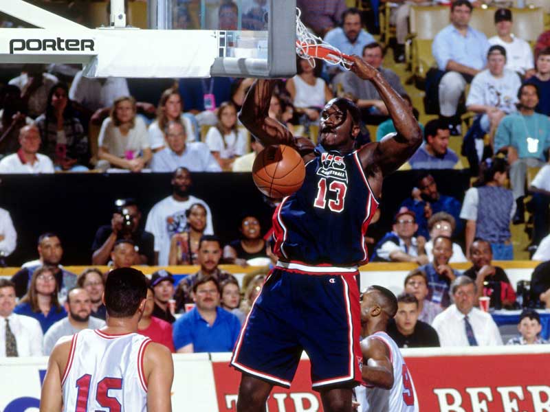 A beast in a FIBA game. Shaq played the 1994 World Cup and the 1996 Olympic Games