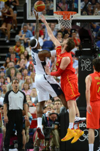 Pau Gasol in action during the London 2012 gold medal game
