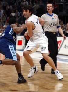 Bogojevic in action with the jersey