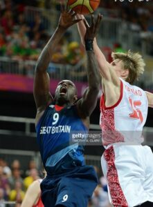 Luol Deng in action with the jersey