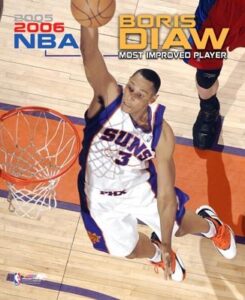 Boris was selected in the first round of the 2003 NBA draft weeks later. With the Phoenix Suns he was named 2006 NBA Most Improved Player and he was also 2014 NBA champion with the San Antonio Spurs