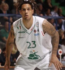 Hackett in action with the jersey