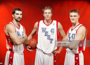 Wearing this jersey Kirilenko was selected to play the 2004 NBA All-Star Game