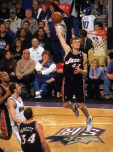 Kirilenko in action with the jersey