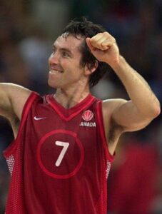 Steve Nash in action during the 2000 Olympic Games