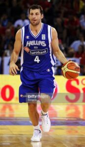 Papaloukas in action with the jersey