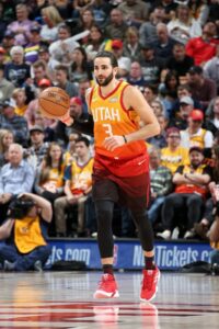 Ricky Rubio in action with the jersey