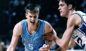 Rödl played for North Carolina between 1989 and 1993. Here defended by the NCAA star Christian Laettner