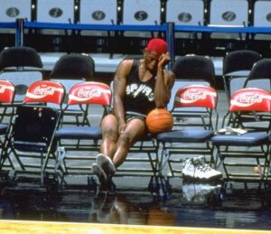 Maybe a little hangover for Rodman. Surely one of the reasons for his departure to Chicago