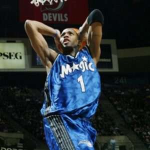 McGrady wearing the authentic shorts