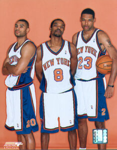 With Ewing injured this was the Knicks big-three at the 1999 NBA Finals