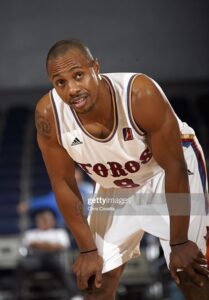 Freak item. Jay Williams wearing the #9 the same season. Jason was named National College Player of the Year in 2002 so the Chicago Bulls selected him with his 2nd overall pick at the 2002 NBA draft. Unfortunately a motorcycle accident cut short his career. He played 3 games for the Toros before retirement in December 2006