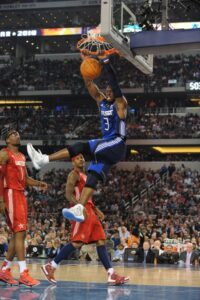 Wade in action with the jersey