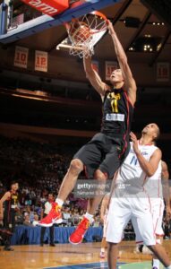 Jianlian during a friendly at the Madison Square Garden