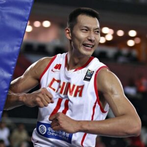Jianlian in action with the jersey