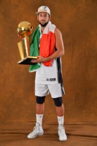 Marco Belinelli after winning the 2014 NBA Finals