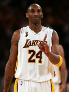 Kobe Bryant in action with the jersey during the 2009 NBA Finals game 2