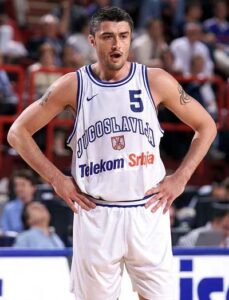 Danilovic in action with the jersey