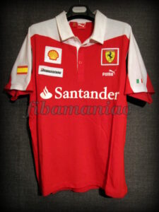 2010 Formula 1 season Ferrari Fernando Alonso Polo Shirt - Front