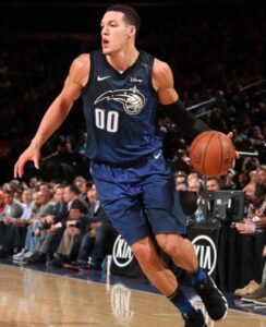 Gordon in action with the jersey