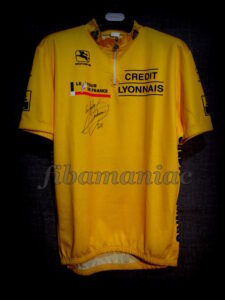 1995 Tour de France Miguel Indurain Leader's Maillot Front - Signed