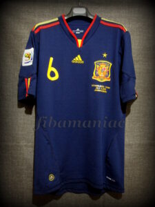 2010 World Cup Champions Spain Andrés Iniesta Jersey - Front