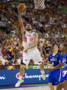 Sergi Llull in action with the jersey